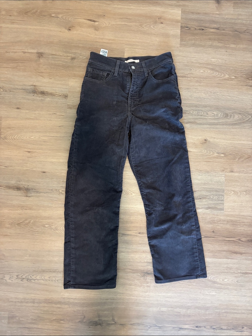 Women’s Dark Grey Corduroy Pants - Classic Straight Fit
